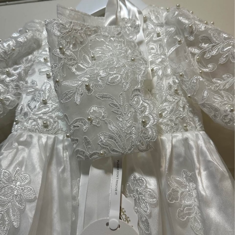 Amazon Essentials White Lace Dress baptism